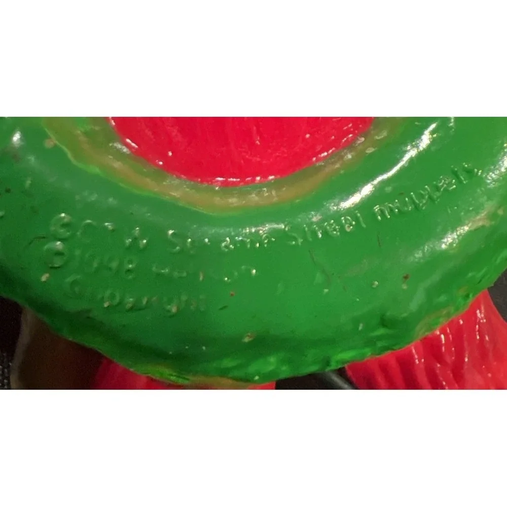 Vtg Sesame Street Elmo 1998 Henson Muppets Christmas String Lights Blow Mold 12'